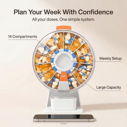 DailyDose Push-Button Pill Dispenser