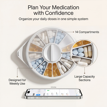 DailyDose Push-Button Pill Dispenser